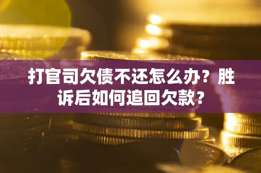 北京打官司欠债不还怎么办？胜诉后如何追回欠款？