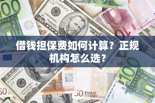 北京借钱担保费如何计算？正规机构怎么选？
