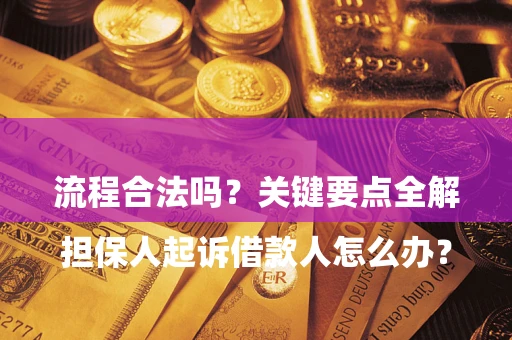 北京

担保人起诉借款人怎么办？流程合法吗？关键要点全解析