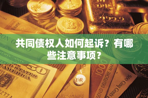 北京共同债权人如何起诉？有哪些注意事项？